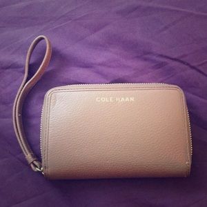 Cole Haan small leather wristlet NBW